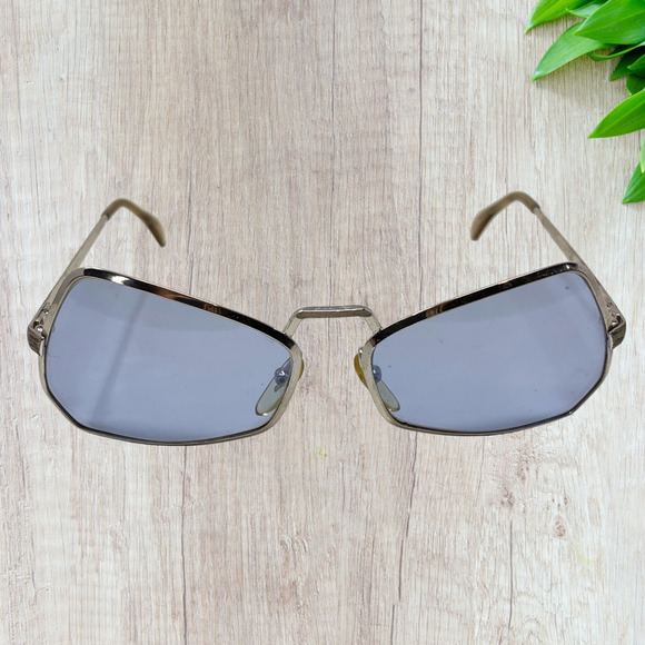 Vintage 1960\'s Hampel Germany for Emilio Pucci Mod Sunglasses Blue Lens #6218 main image 8